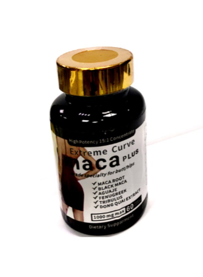 Extreme Curve Maca Plus – 60 Capsules | Dietary Supplement - Image 1